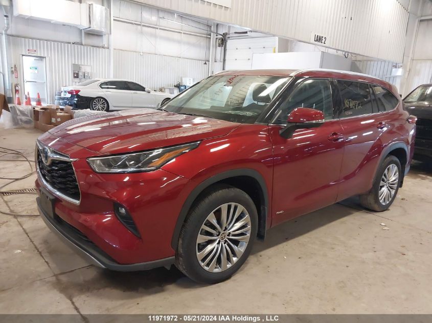 2023 Toyota Highlander Hybrid Limited/Hybrid Platinum VIN: 5TDEBRCH3PS131453 Lot: 11971972