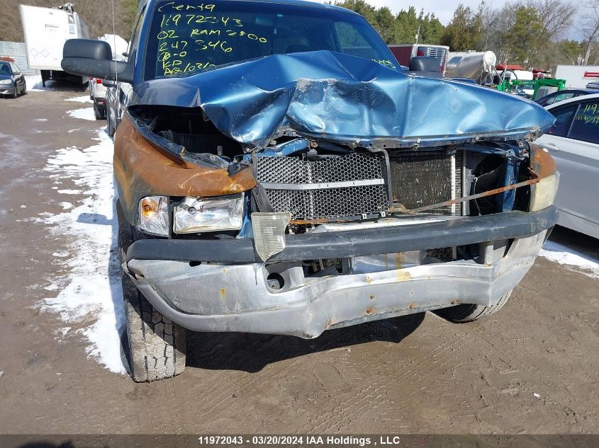 2002 Dodge Ram 2500 VIN: 3B7KF26Z72M247346 Lot: 11972043