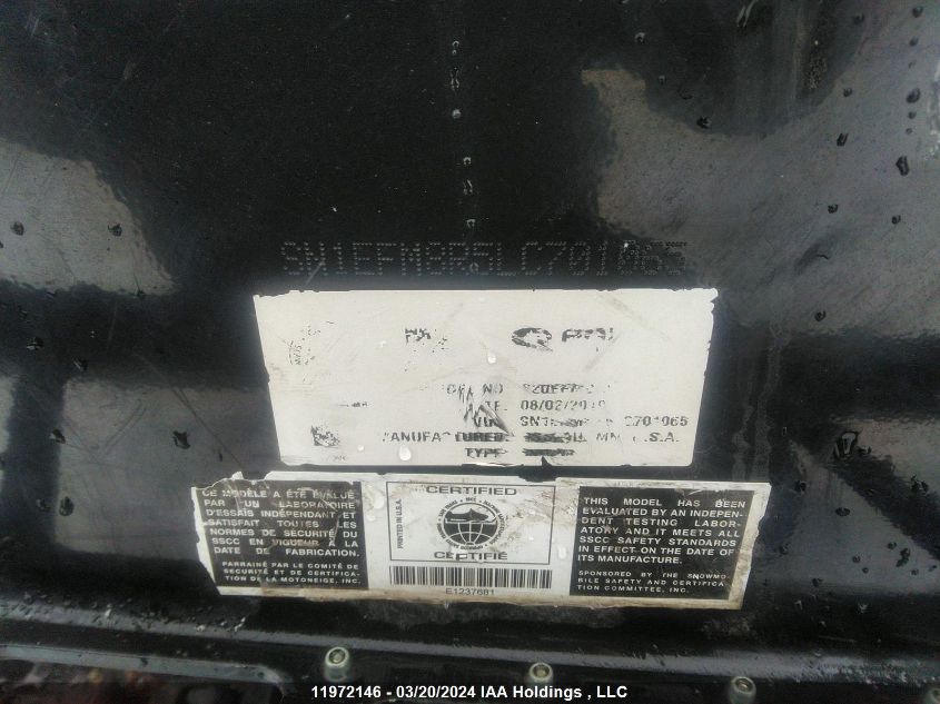 2020 Polaris Polaris VIN: SN1EFM8R5LC701065 Lot: 11972146