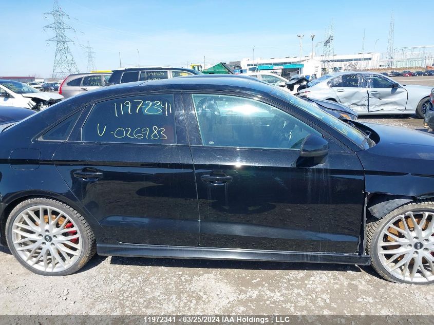 2019 Audi S3 VIN: WAUF1GFFXK1026983 Lot: 11972341