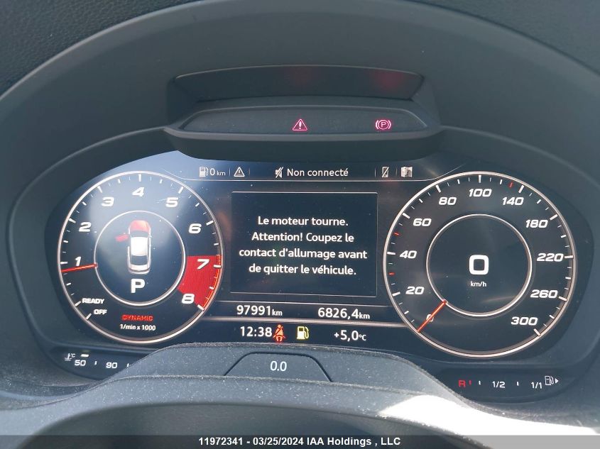 2019 Audi S3 VIN: WAUF1GFFXK1026983 Lot: 11972341