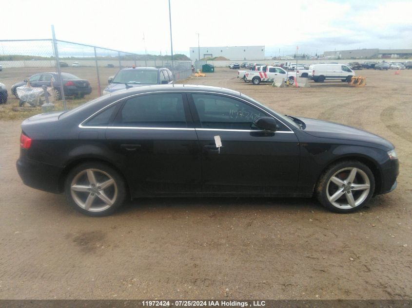 2010 Audi A4 Premium Plus VIN: WAUFFCFL6AN052536 Lot: 11972424
