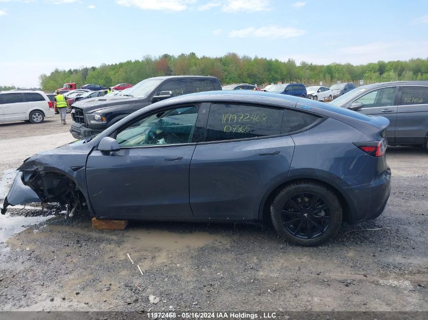 2021 Tesla Model Y VIN: 5YJYGDEEXMF107865 Lot: 11972468