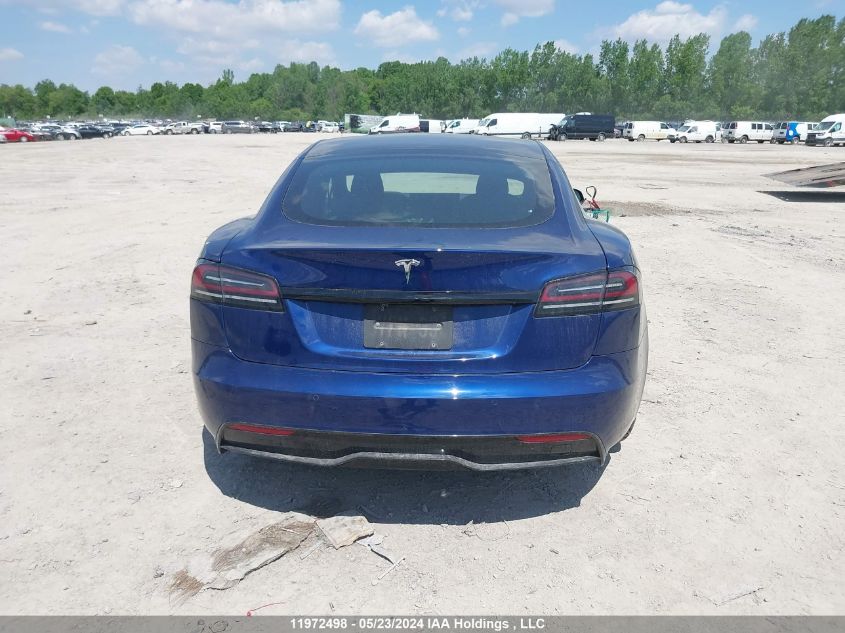 2022 Tesla Model S VIN: 5YJSA1E5XNF485336 Lot: 11972498