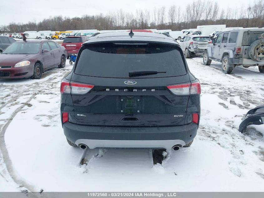 2022 Ford Escape Sel VIN: 1FMCU9H65NUA77196 Lot: 11972560
