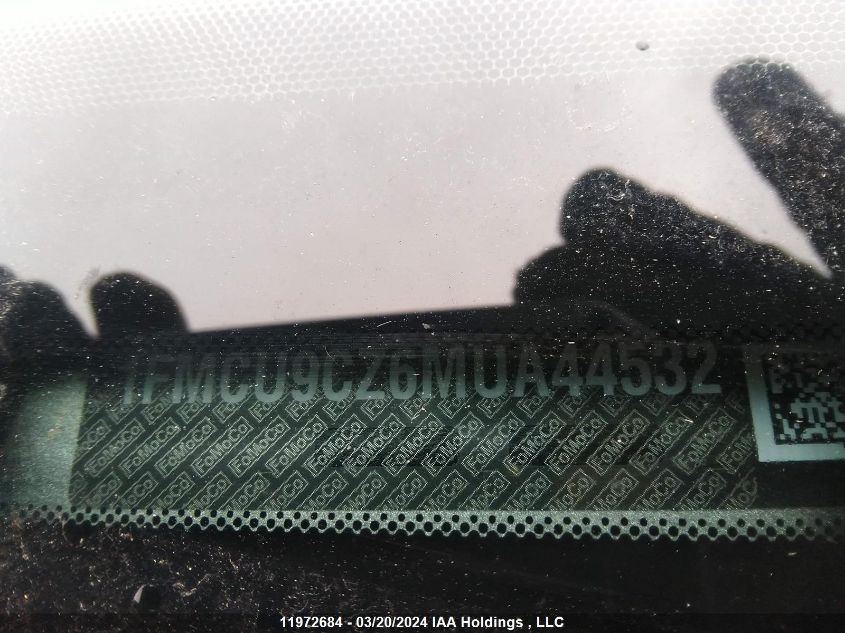 2021 Ford Escape Sel Hybrid VIN: 1FMCU9CZ6MUA44532 Lot: 11972684