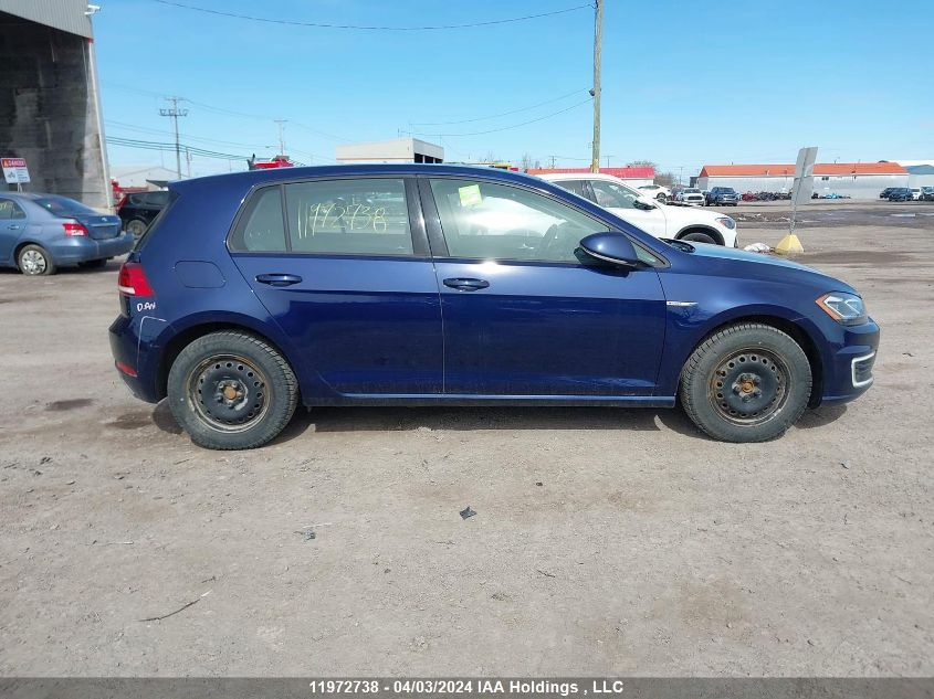2020 Volkswagen E-Golf VIN: WVWPR7AU9LW906857 Lot: 11972738