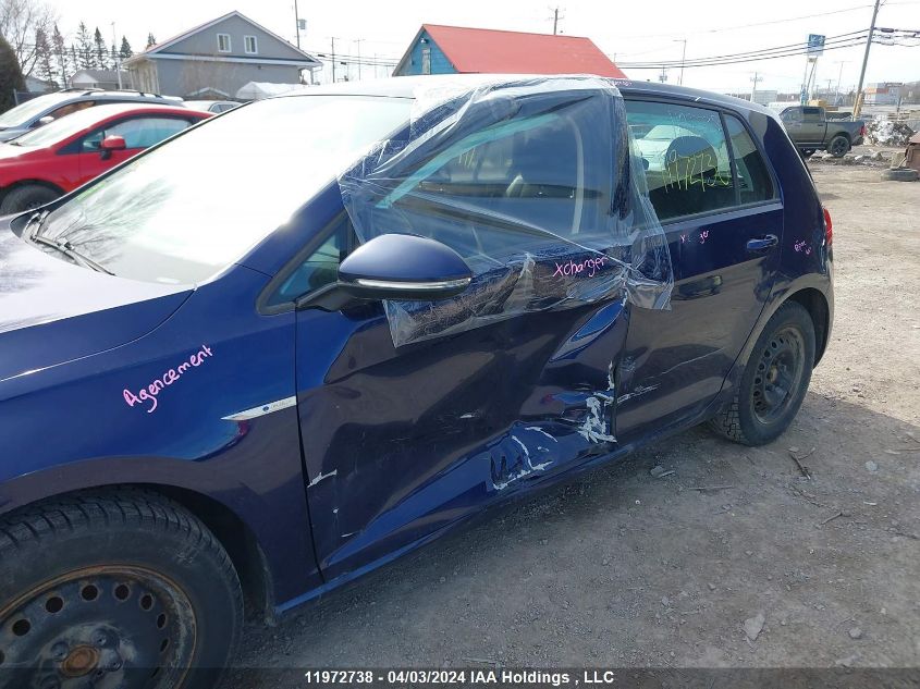 2020 Volkswagen E-Golf VIN: WVWPR7AU9LW906857 Lot: 11972738