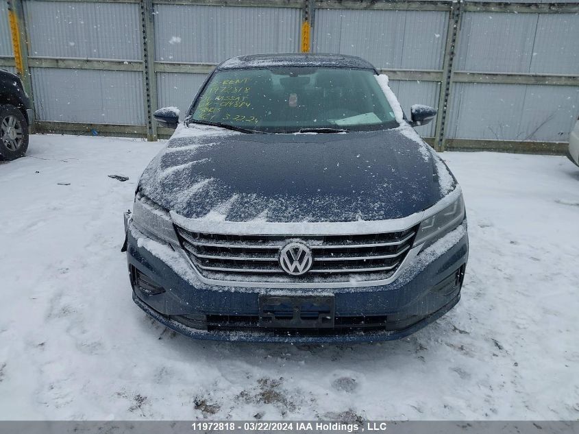 2021 Volkswagen Passat VIN: 1VWBA7A3XMC014884 Lot: 11972818