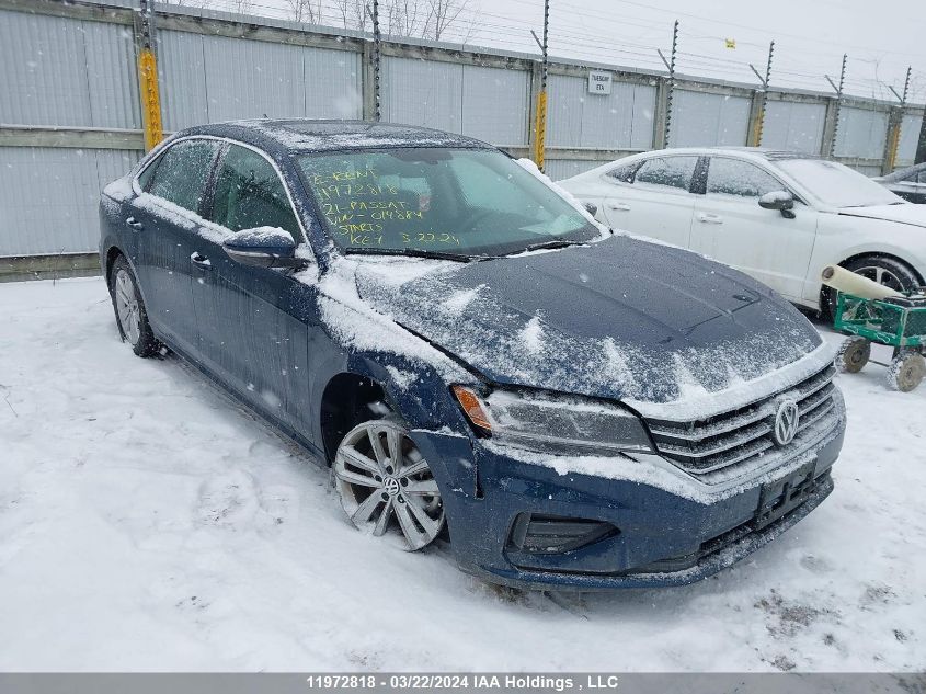 2021 Volkswagen Passat VIN: 1VWBA7A3XMC014884 Lot: 11972818