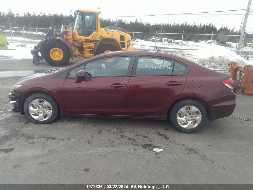 2013 Honda Civic Sdn VIN: 2HGFB2F48DH026827 Lot: 11972836