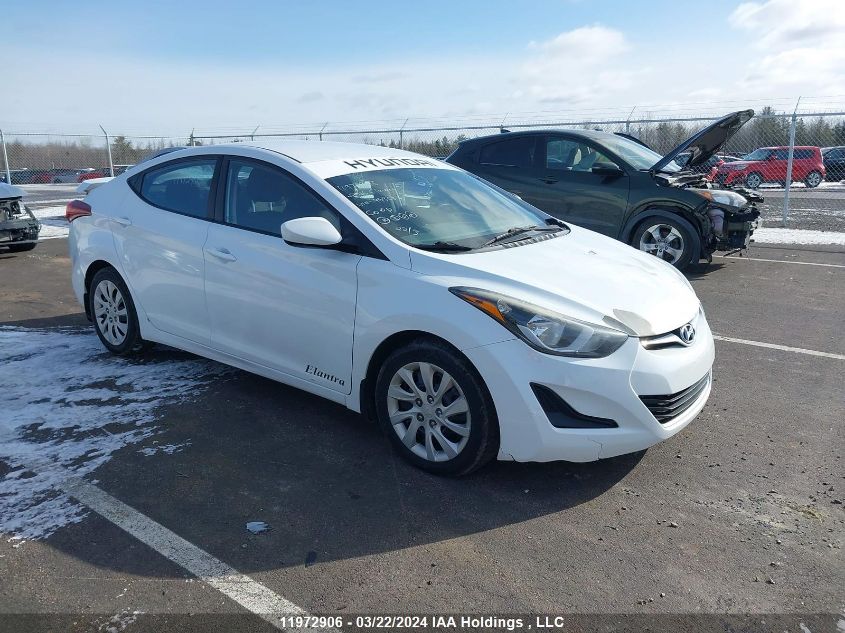 2016 Hyundai Elantra Gl VIN: 5NPDH4AE7GH743683 Lot: 51243174