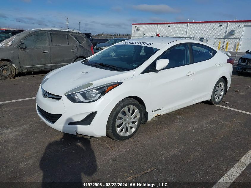 2016 Hyundai Elantra Gl VIN: 5NPDH4AE7GH743683 Lot: 51243174