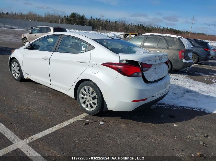 2016 Hyundai Elantra Gl VIN: 5NPDH4AE7GH743683 Lot: 51243174