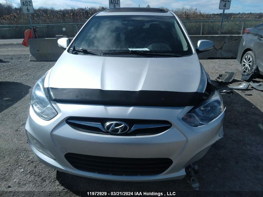 2013 Hyundai Accent VIN: KMHCU5AE6DU069875 Lot: 11972929