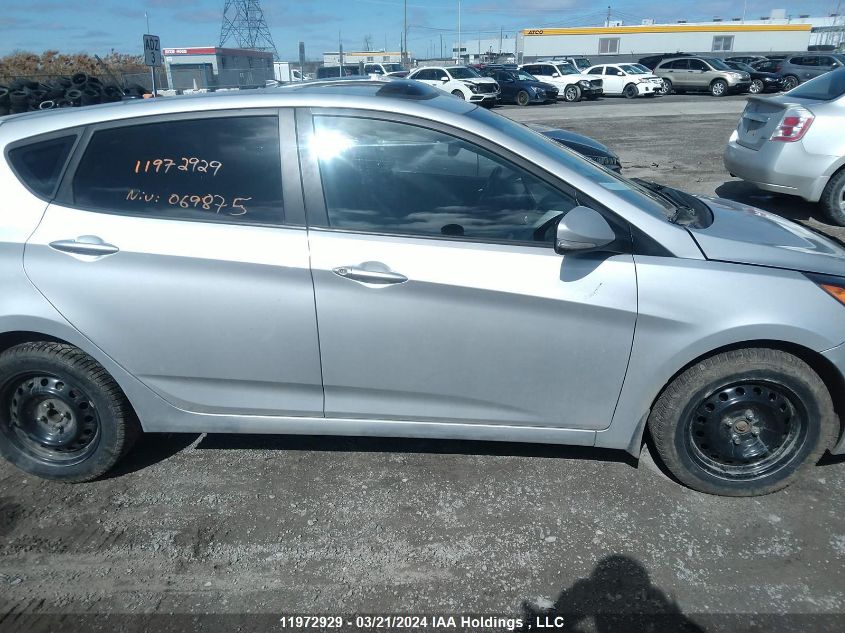 2013 Hyundai Accent VIN: KMHCU5AE6DU069875 Lot: 11972929