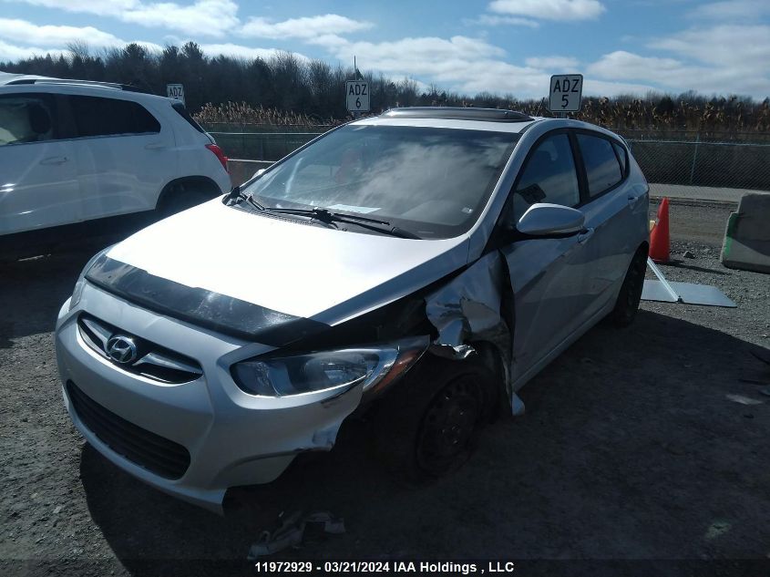 2013 Hyundai Accent VIN: KMHCU5AE6DU069875 Lot: 11972929