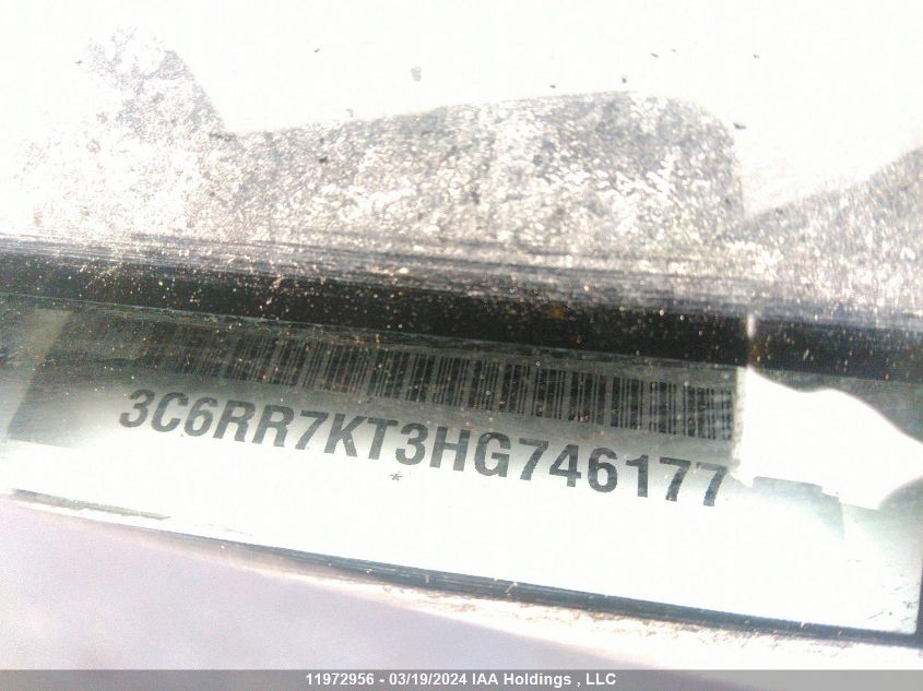 2017 Ram 1500 St VIN: 3C6RR7KT3HG746177 Lot: 11972956