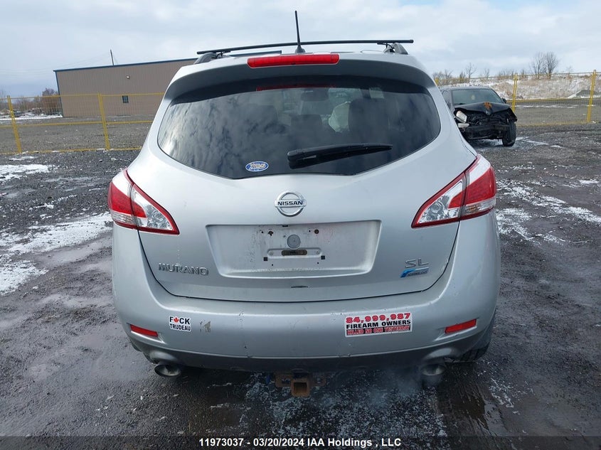 2012 Nissan Murano Sl VIN: JN8AZ1MW1CW225922 Lot: 11973037