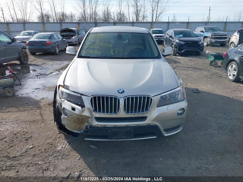 2012 BMW X3 xDrive28I VIN: 5UXWX5C5XCL727268 Lot: 11973225