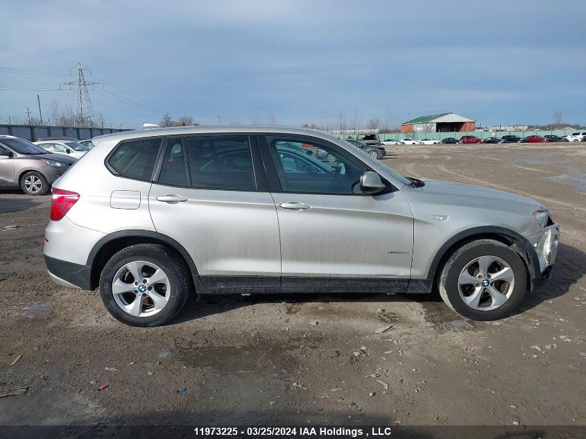 2012 BMW X3 xDrive28I VIN: 5UXWX5C5XCL727268 Lot: 11973225