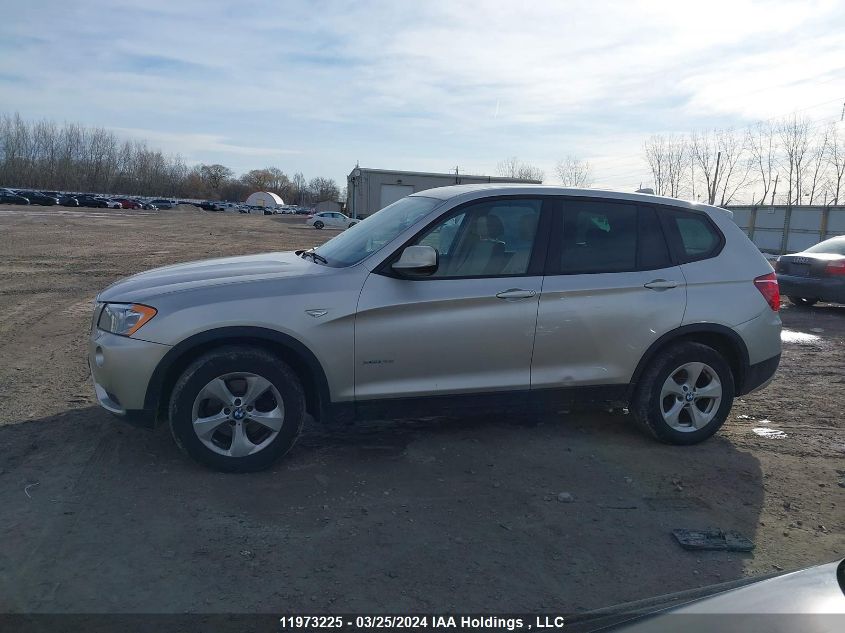 2012 BMW X3 xDrive28I VIN: 5UXWX5C5XCL727268 Lot: 11973225