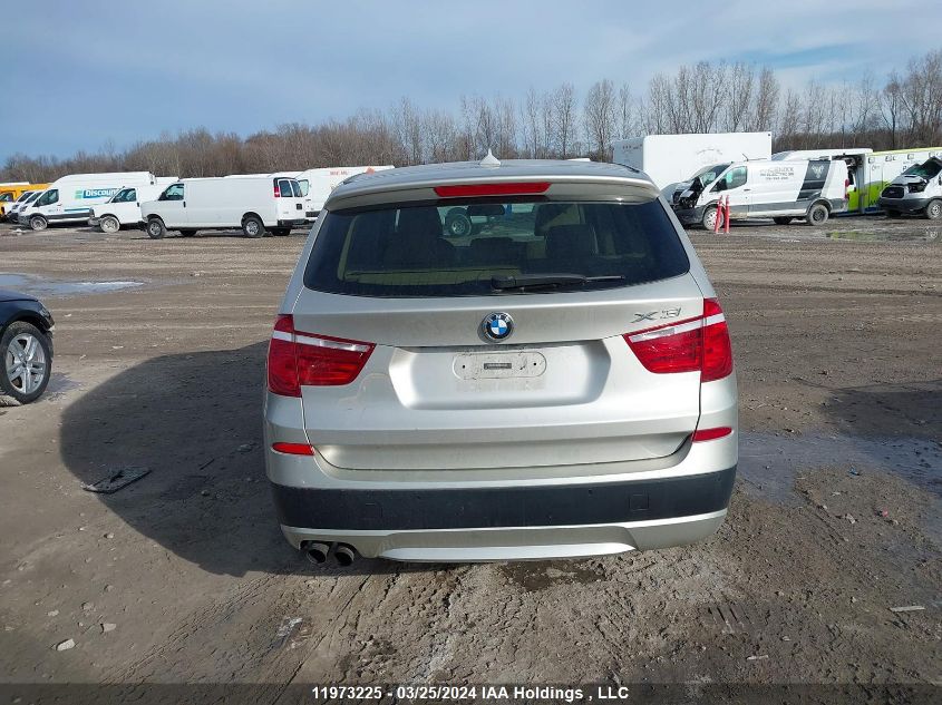 2012 BMW X3 xDrive28I VIN: 5UXWX5C5XCL727268 Lot: 11973225