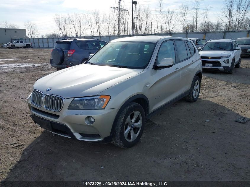 2012 BMW X3 xDrive28I VIN: 5UXWX5C5XCL727268 Lot: 11973225