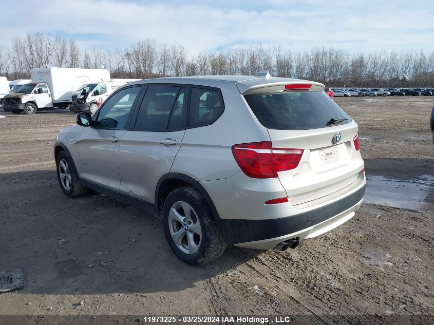 2012 BMW X3 xDrive28I VIN: 5UXWX5C5XCL727268 Lot: 11973225