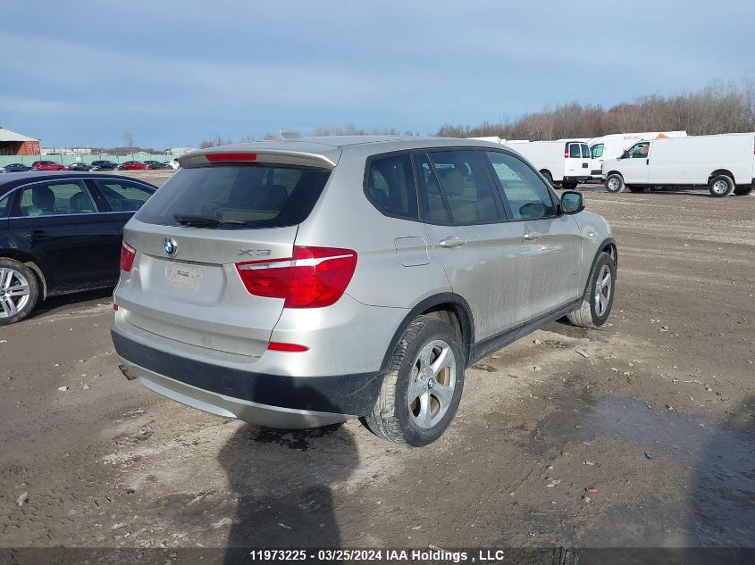 2012 BMW X3 xDrive28I VIN: 5UXWX5C5XCL727268 Lot: 11973225