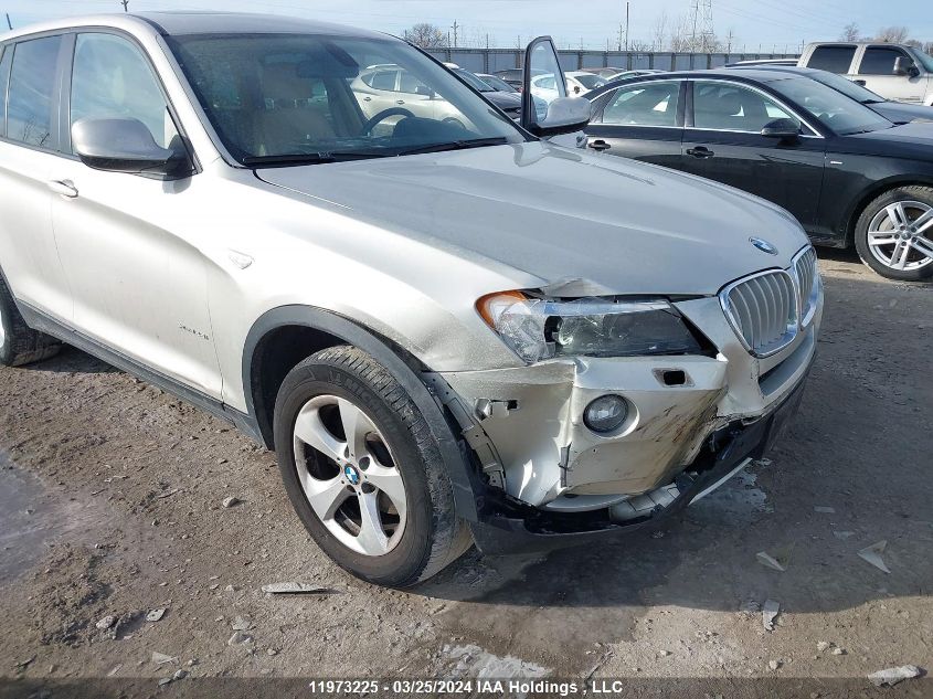 2012 BMW X3 xDrive28I VIN: 5UXWX5C5XCL727268 Lot: 11973225