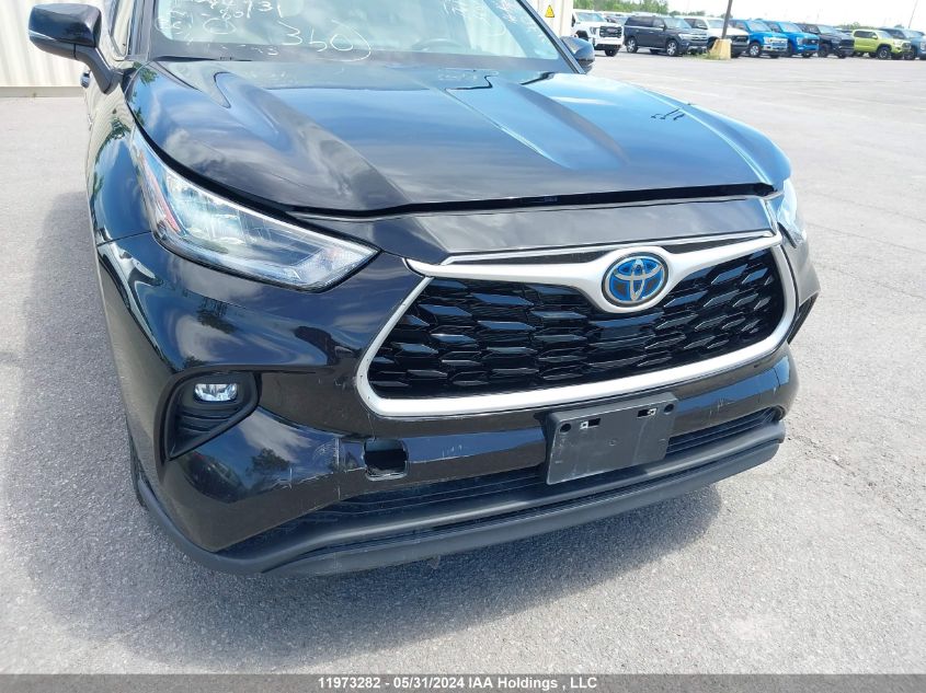 2021 Toyota Highlander Hybrid Xle VIN: 5TDGBRCHXMS044931 Lot: 11973282