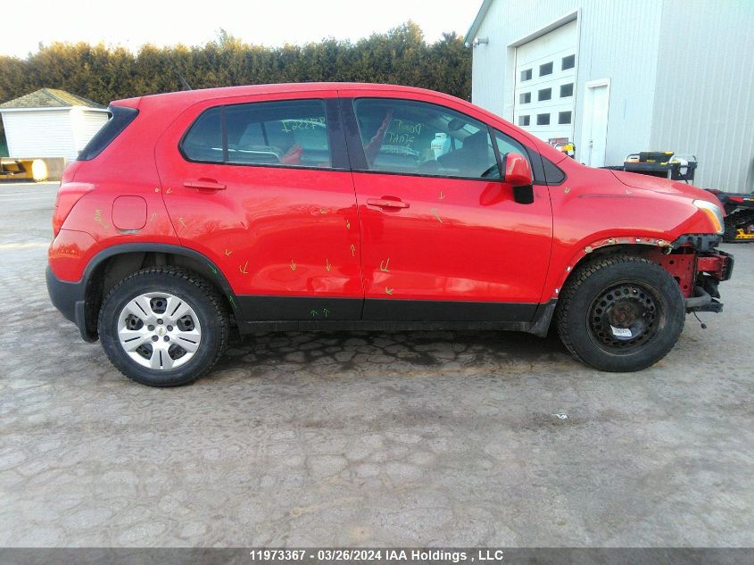 2014 Chevrolet Trax Ls VIN: 3GNCJKEB9EL188695 Lot: 11973367