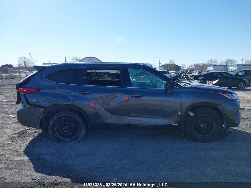 2022 Toyota Highlander VIN: 5TDEBRCH5NS080616 Lot: 11973386