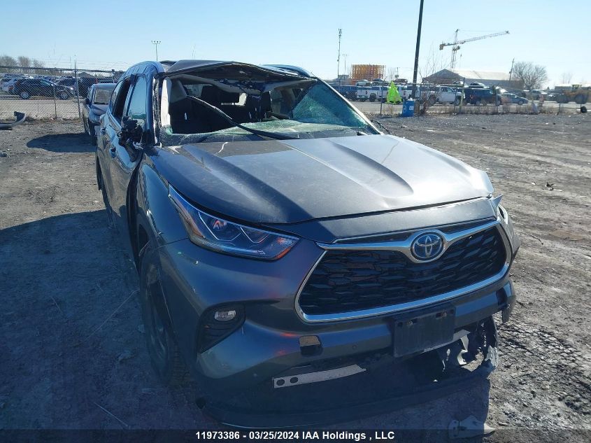 2022 Toyota Highlander VIN: 5TDEBRCH5NS080616 Lot: 11973386