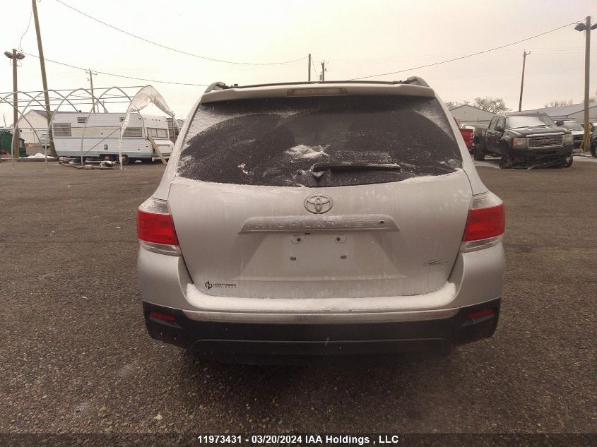 2013 Toyota Highlander Plus/Se VIN: 5TDBK3EHXDS236967 Lot: 11973431