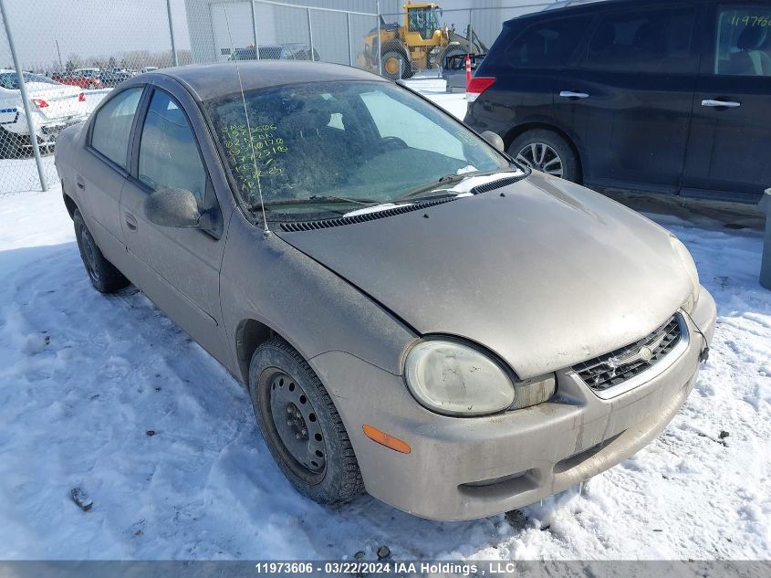 2002 Chrysler Neon VIN: 1C3ES46C02D540120 Lot: 11973606