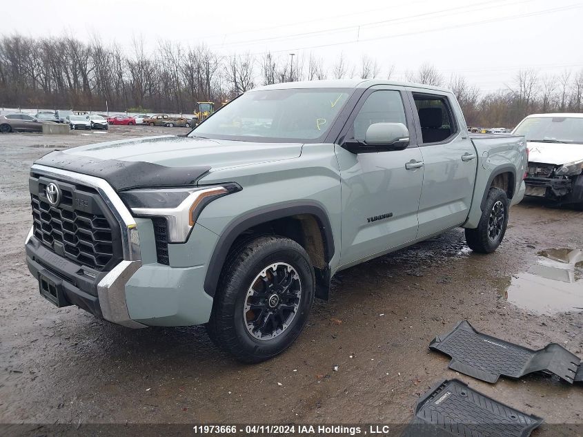 2022 Toyota Tundra Crewmax Sr/Crewmax Sr5 VIN: 5TFLA5DB5NX033349 Lot: 11973666