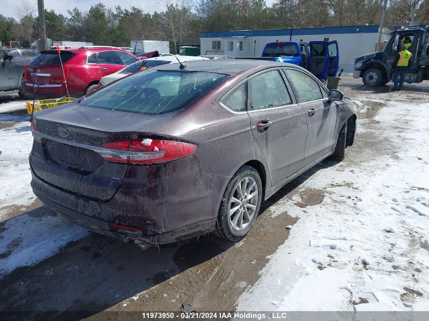 2017 Ford Fusion Se VIN: 3FA6P0H73HR390052 Lot: 11973950