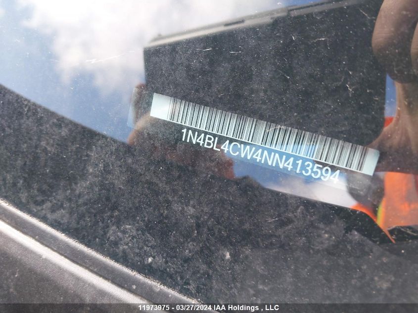 2022 Nissan Altima VIN: 1N4BL4CW4NN413594 Lot: 11973975