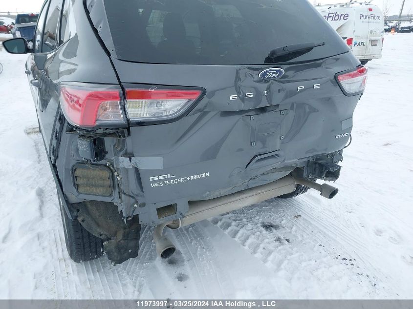 2022 Ford Escape Sel VIN: 1FMCU9H68NUB31624 Lot: 11973997