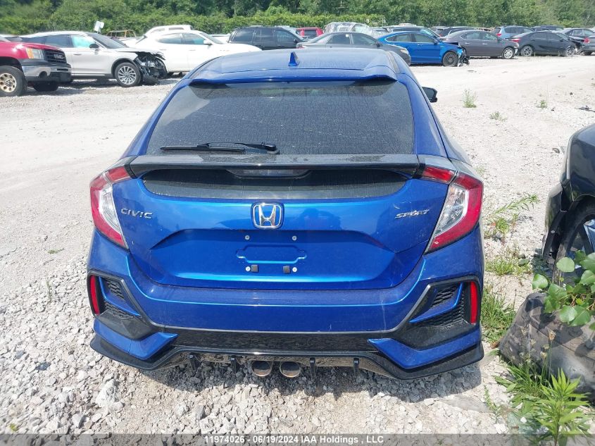 2020 Honda Civic Hatchback VIN: SHHFK7H43LU302004 Lot: 11974026