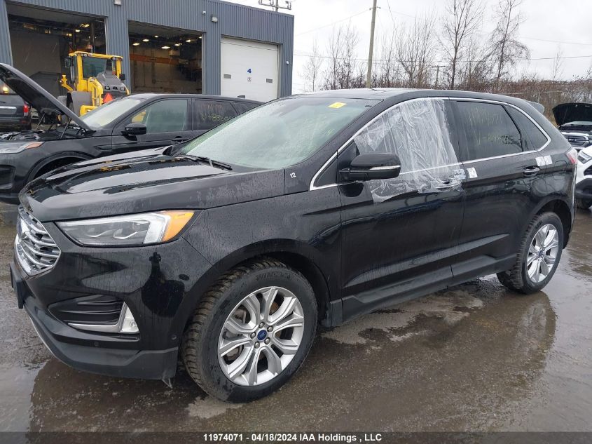 2021 Ford Edge Titanium VIN: 2FMPK4K9XMBA14841 Lot: 11974071
