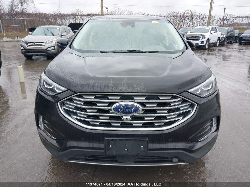 2021 Ford Edge Titanium VIN: 2FMPK4K9XMBA14841 Lot: 11974071