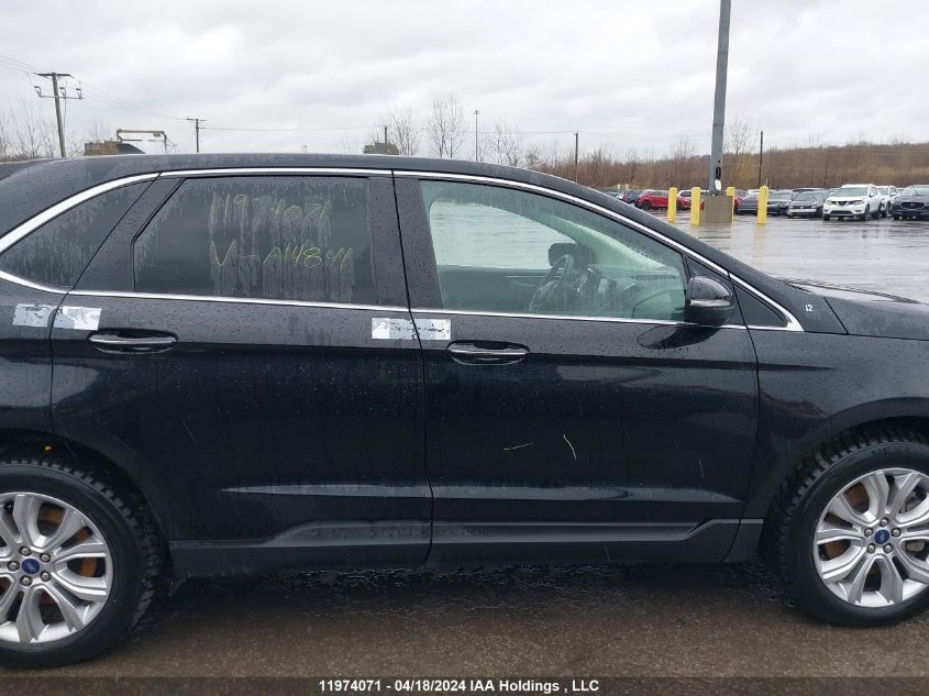 2021 Ford Edge Titanium VIN: 2FMPK4K9XMBA14841 Lot: 11974071