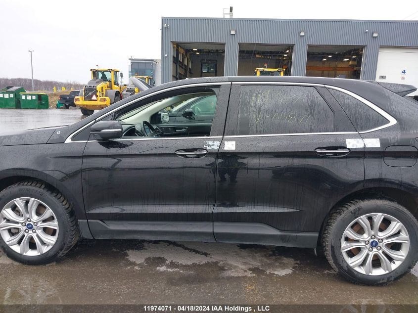 2021 Ford Edge Titanium VIN: 2FMPK4K9XMBA14841 Lot: 11974071