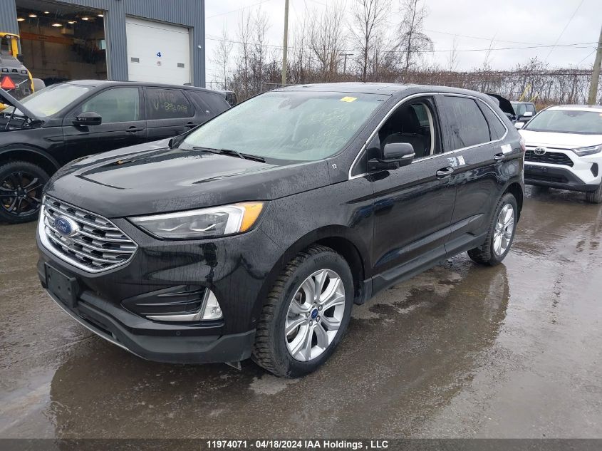 2021 Ford Edge Titanium VIN: 2FMPK4K9XMBA14841 Lot: 11974071
