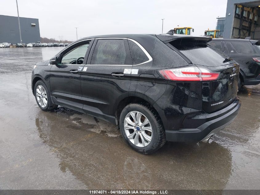 2021 Ford Edge Titanium VIN: 2FMPK4K9XMBA14841 Lot: 11974071