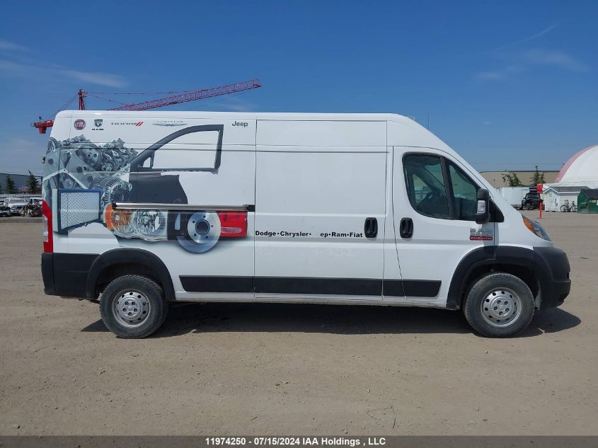 2019 Ram Promaster 3500 High VIN: 3C6URVHG1KE542392 Lot: 11974250