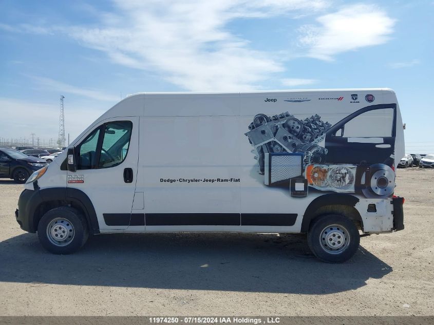 2019 Ram Promaster 3500 High VIN: 3C6URVHG1KE542392 Lot: 11974250